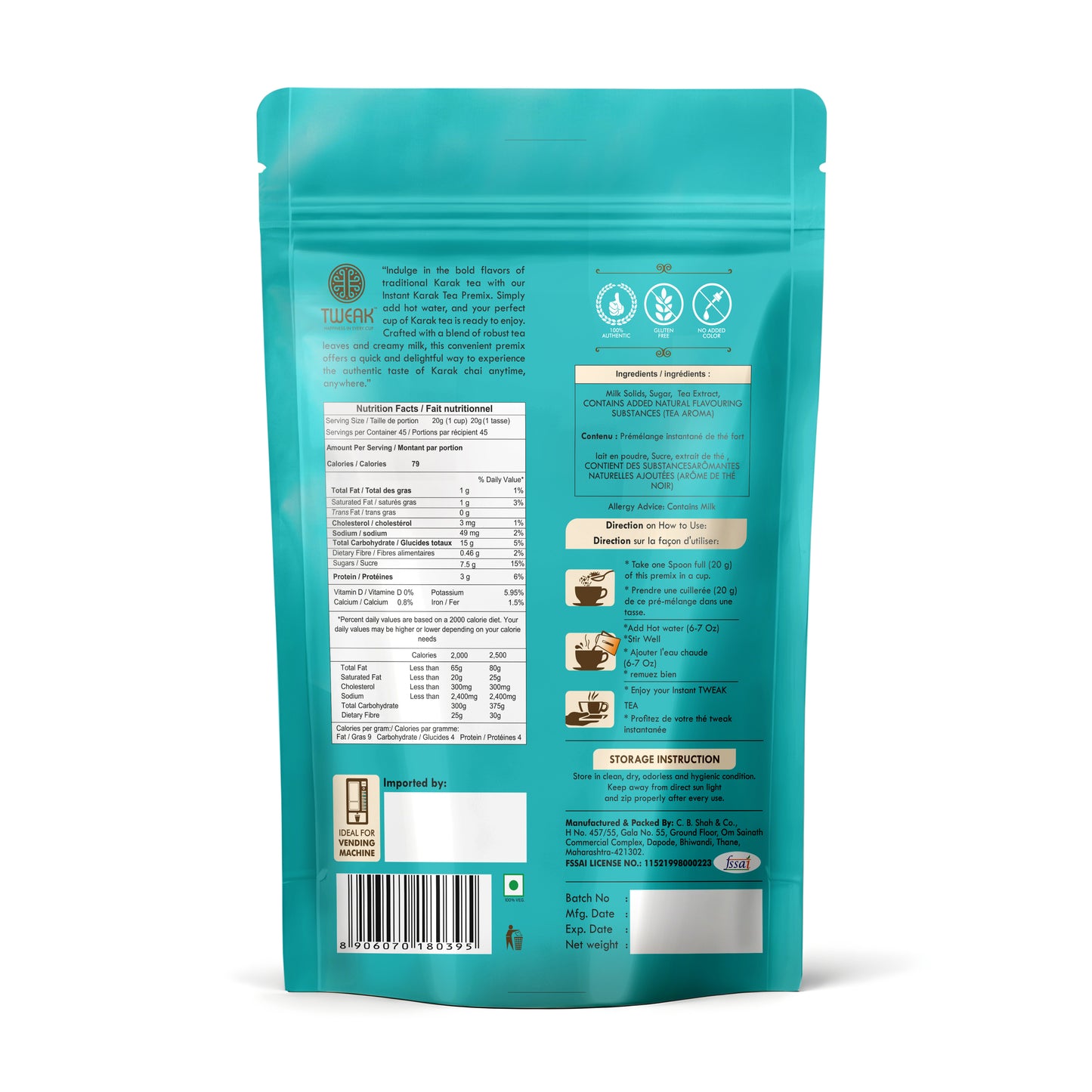 Tweak Instant Karak Tea Premix