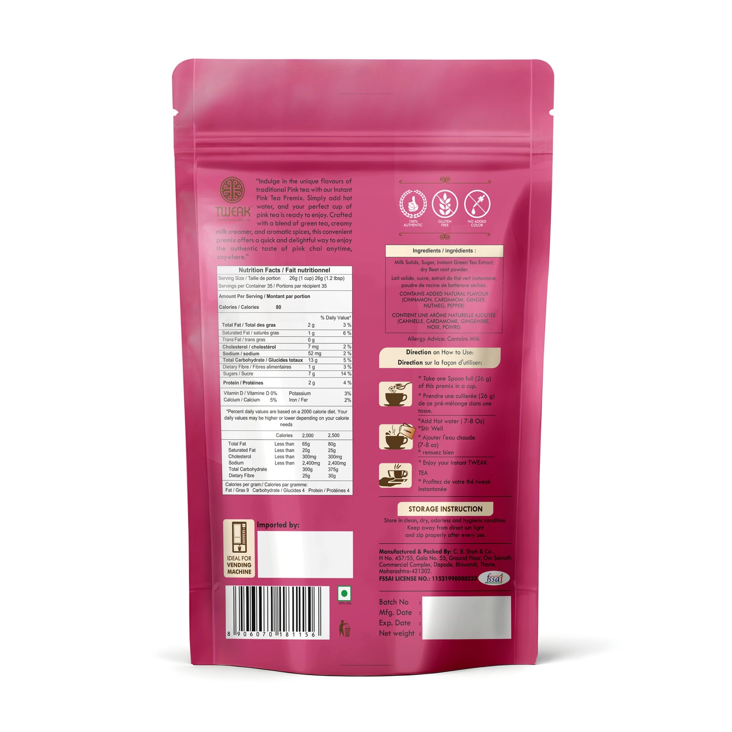 Tweak Instant Kashmiri Tea Premix