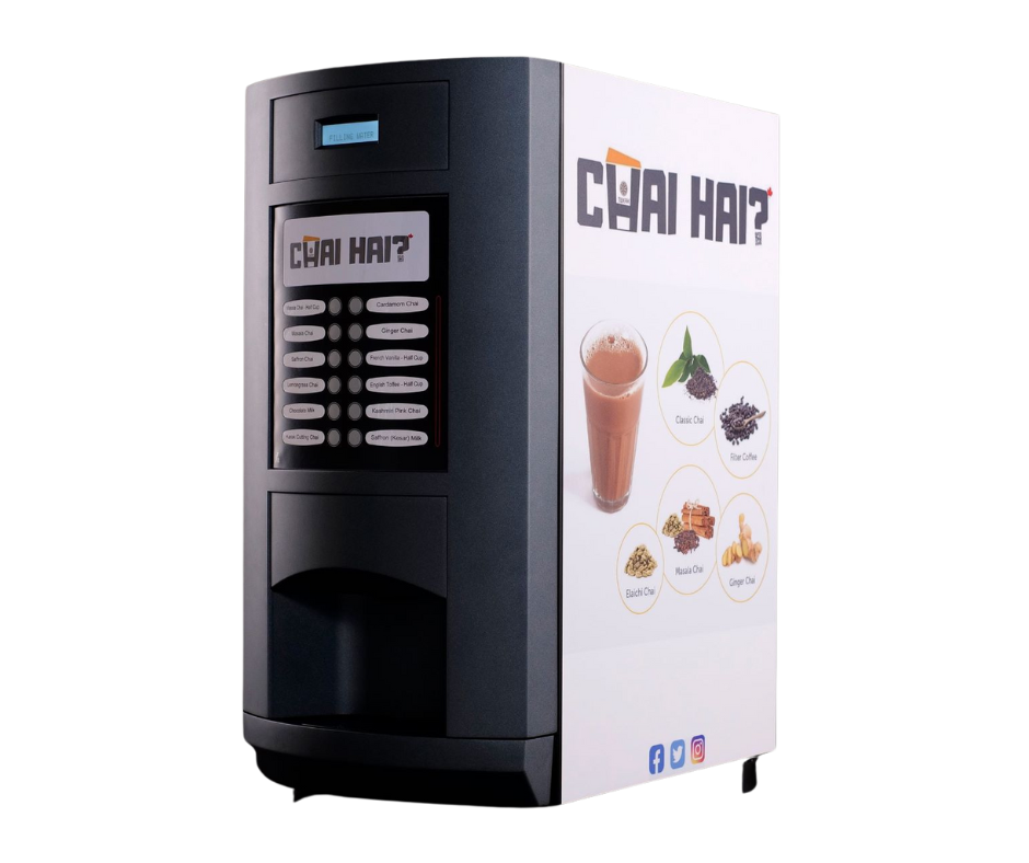 Instant Chai Machine | 4 Flavour Options I Portion Control