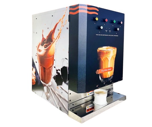 Instant Chai Machine 4 flavor options Push Button